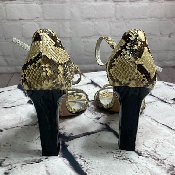 8 STUART WEITZMAN so sexy Python skin Sandals GUC - Picture 4 of 15